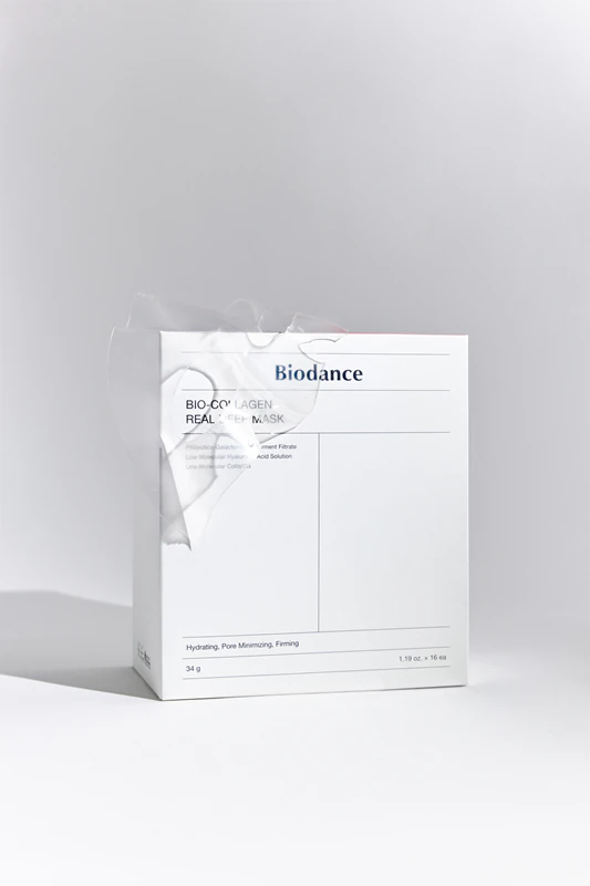 Biodance Bio-Collagen Real Deep Mask - uma máscara de hidrogel intensamente hidratante que minimiza os poros.