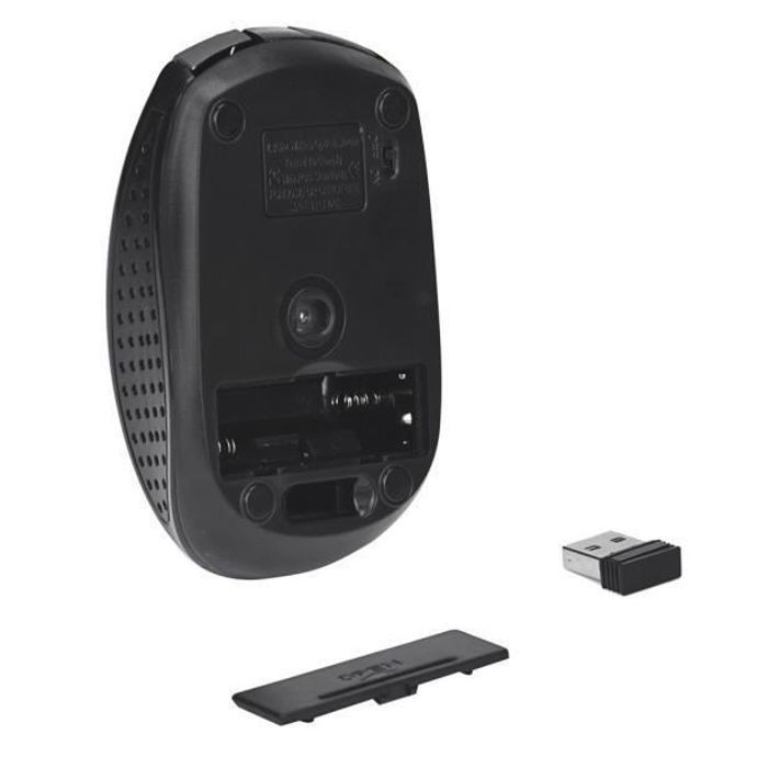 Mouse gamer sem fio para laptops - Cinza - 2,4 GHz - 6 botões