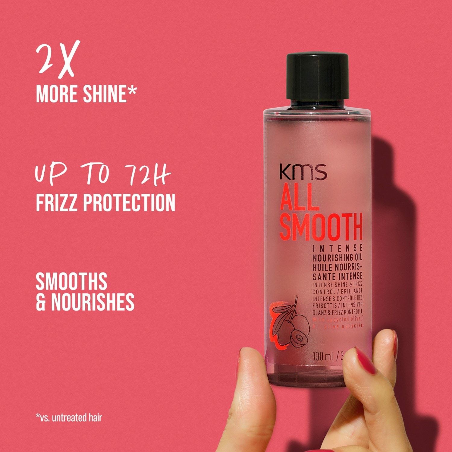 KMS olje za nego las za gladko in intenzivno dobro počutje – 100 ml