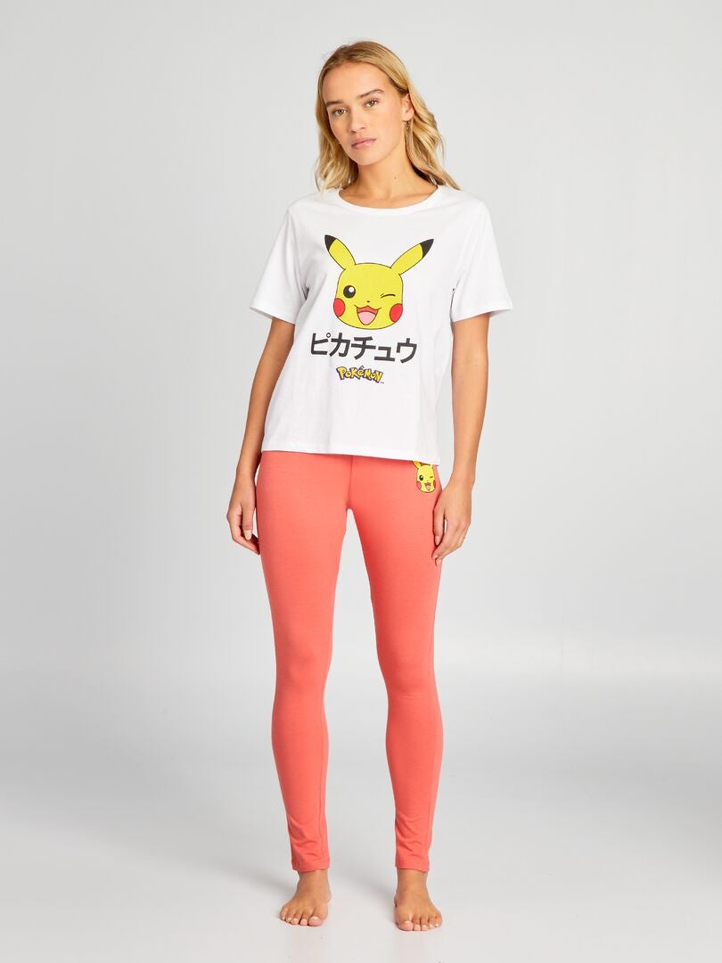 2-delige lange pyjama met Pokémon-print - ROZE