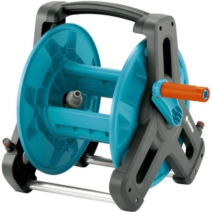 Carrete de manguera portátil GARDENA Classic 50 - Diseño compacto - Antigoteo - 5 años de garantía
