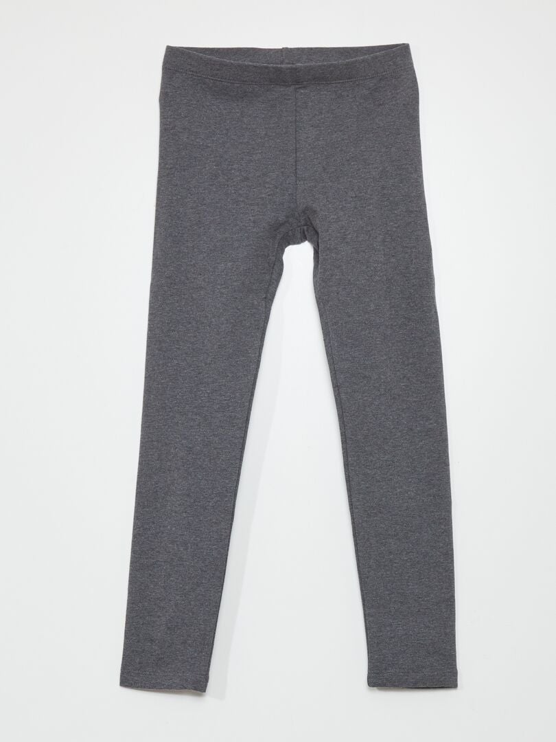 Warme legging met elastische tailleband - Donkergrijs