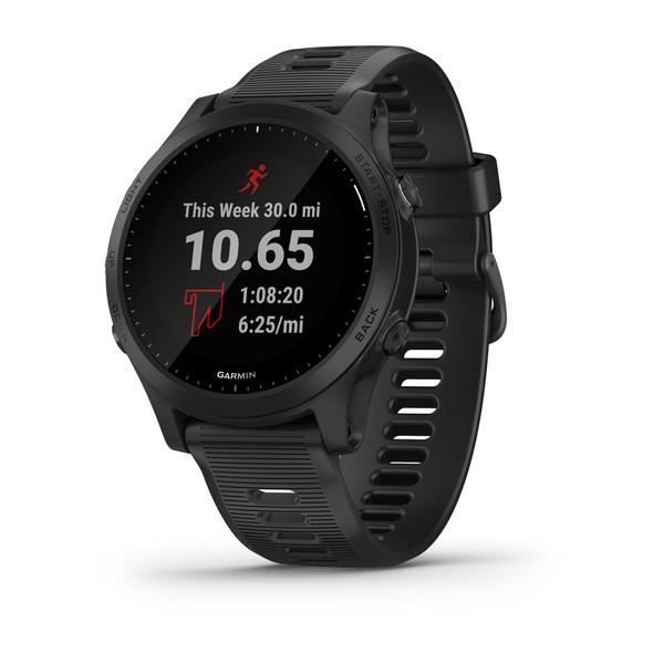 Montre de fréquence cardiaque GPS Forerunner 945 - GARMIN - Noir - Résistant à l'eau - Autonomie 14 jours