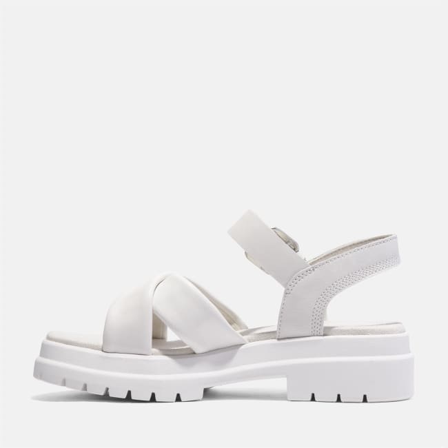 Sandalo a Listini Incrociati London Vibe da                Donna in bianco
