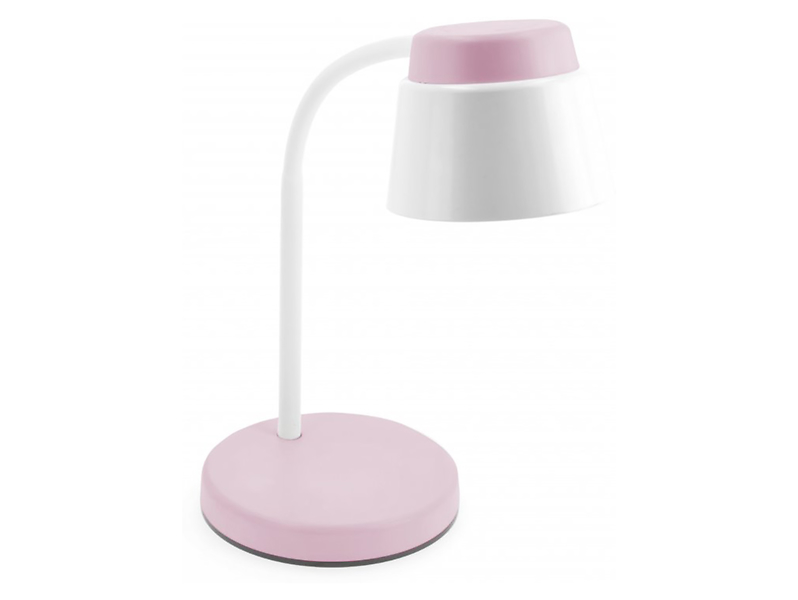 Lampka biurkowa Helin LED biało-różowa