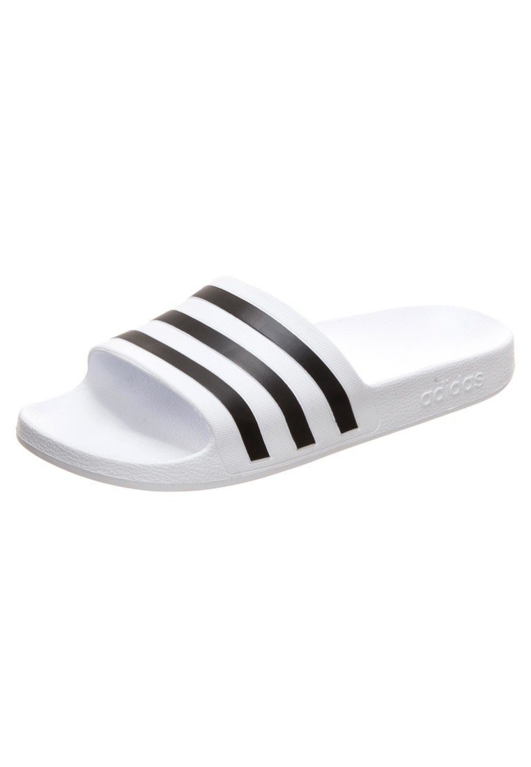 adidas Sportswear ADILETTE AQUA - Muiltjes - wolkwit kernzwart wolkwit