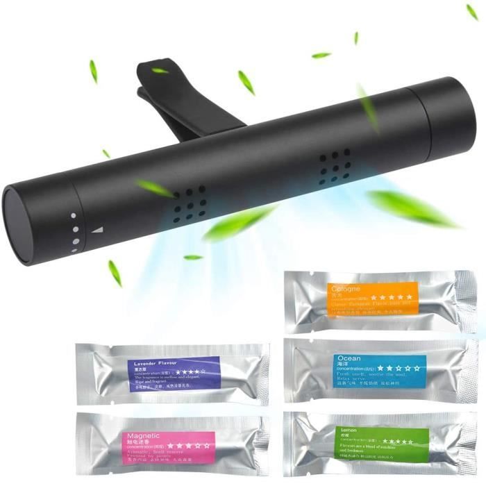 Ambientador para coche, 5 varitas aromáticas sólidas con fragancia natural, purificador de aire en diferentes aromas para coches.