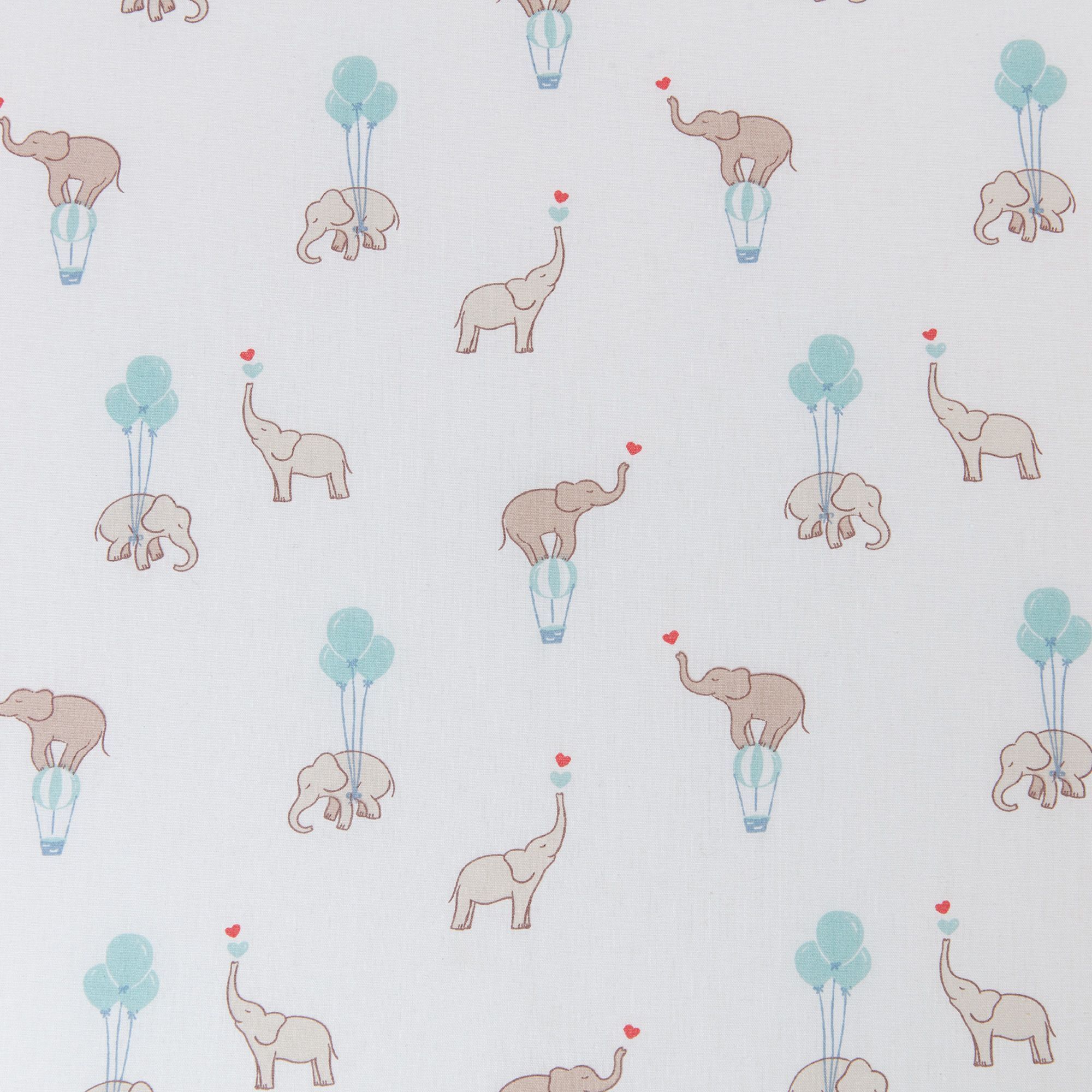 Materasso - COMFORT FUN - 60 x 120 cm - spessore 8 cm - Bianco / Elefanti - TINEO