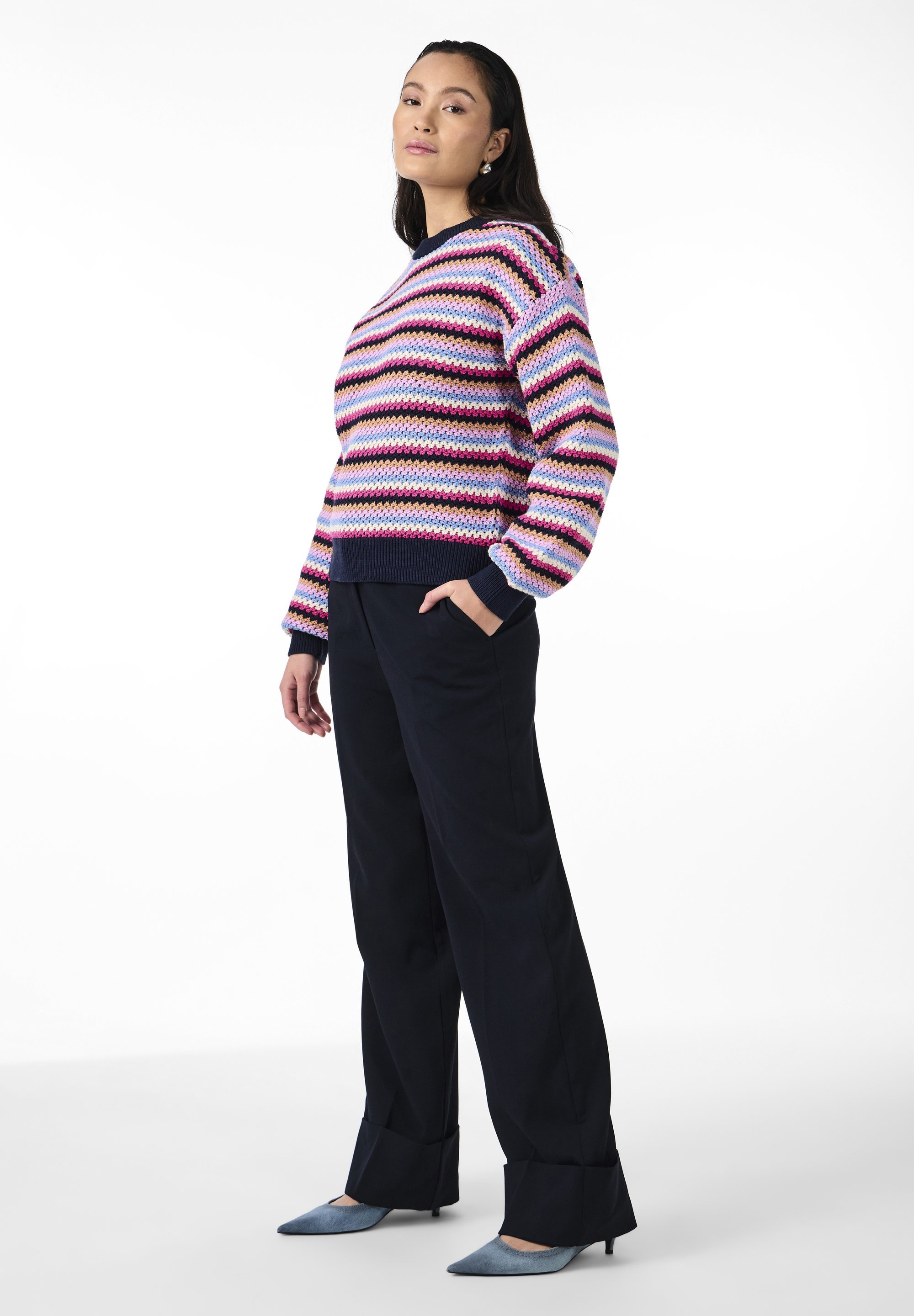YAS YASBELA PULLOVER - Svetr - navy blazer