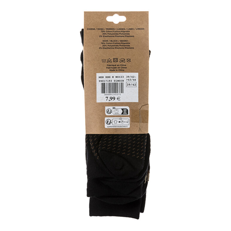 Schwarze Socken und Strumpfhosen für Herren