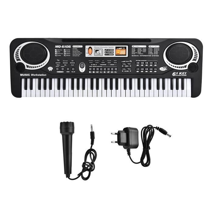 Órgano eléctrico - No especificado - 61 teclas - Micrófono incluido - Juguete musical para niños