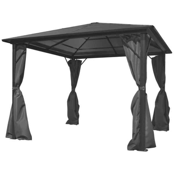 Namiot ogrodowy Antracyt 300 x 300 cm Tkanina vidaXL