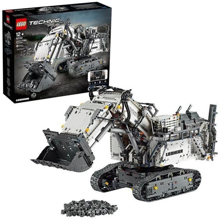 LEGO® Technic 42100 Escavatore Liebherr R 9800, veicolo da costruzione radiocomandato, kit di costruzione
