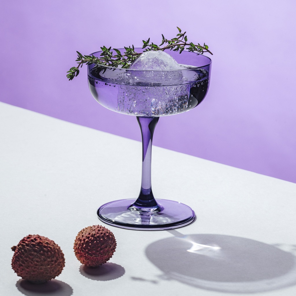Villeroy & Boch stikla šampanieša/deserta bļodu komplekts, 2 gab. Krāsa: lavanda – 1 gab.
