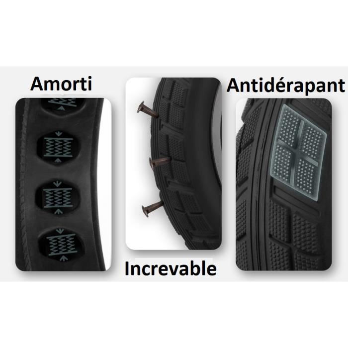 Pneumatici antiforatura da 8,5 pollici per monopattino elettrico Xiaomi - Neri