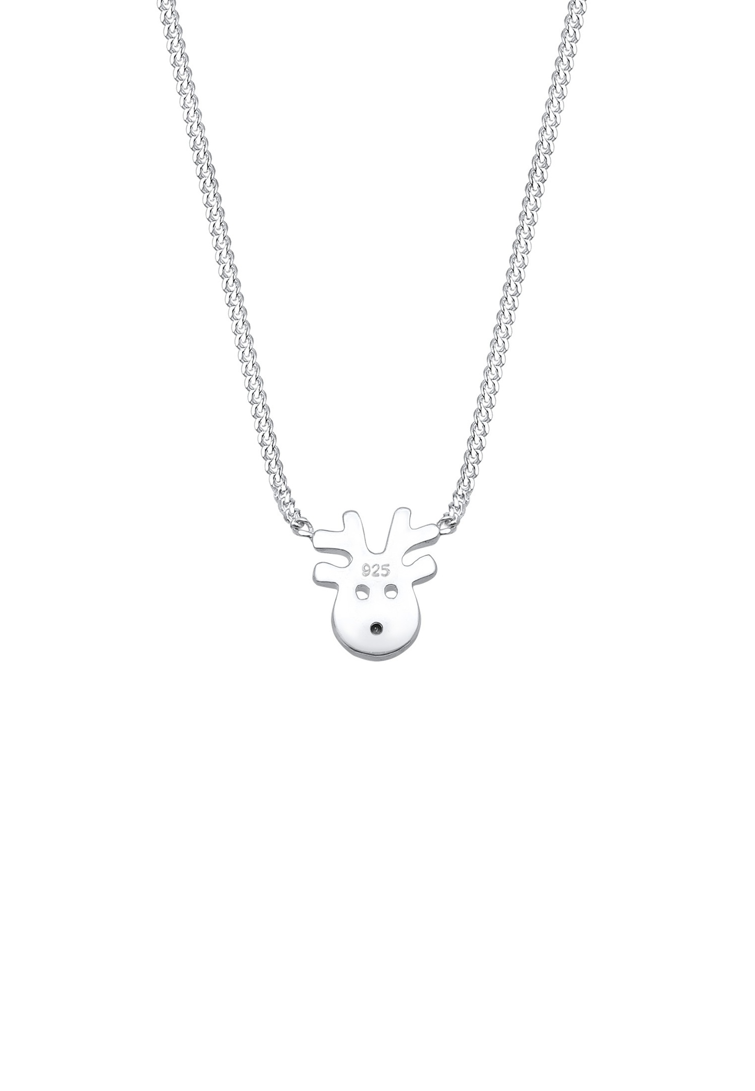 Elli Enfant Pendentif Renne Jouant avec des Cristaux en Argent Sterling 925