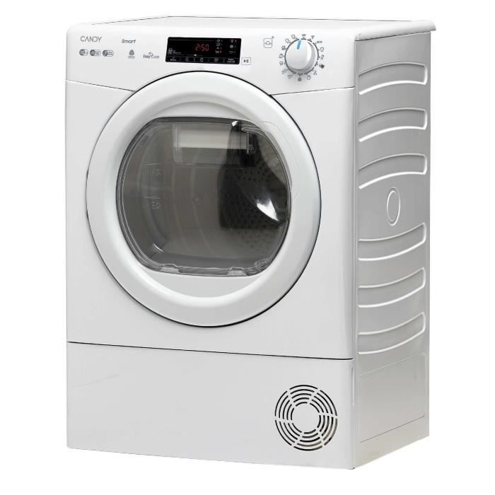 CANDY CS EH10N2TE-S Slimme warmtepompdroger - 10 kg - EasyCase-opvangbak - Energieklasse D - Wit