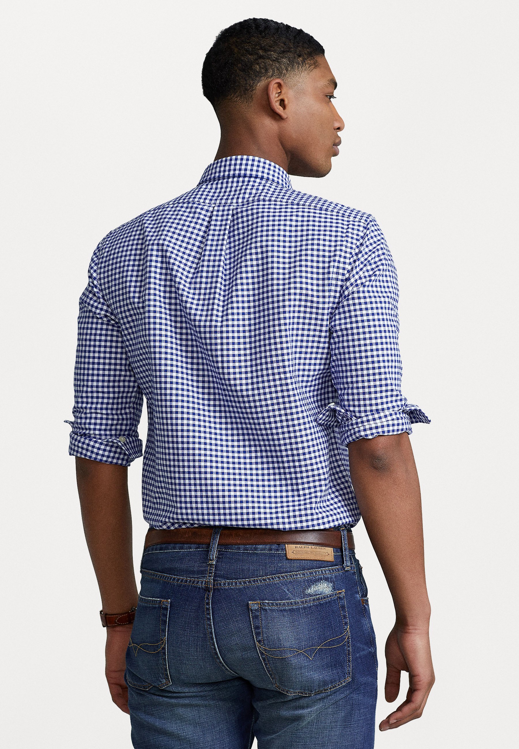 Polo Ralph Lauren Slim Fit Oxford-Hemd – Hemd – blau/weiß
