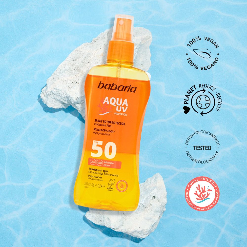 „Aqua UV“ fotoapsauginis purškiklis Kūno apsauga