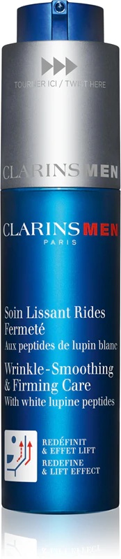 Clarins ClarinsMen Wrinkle Smoothing & Firming Care крема против бора за мушкарце