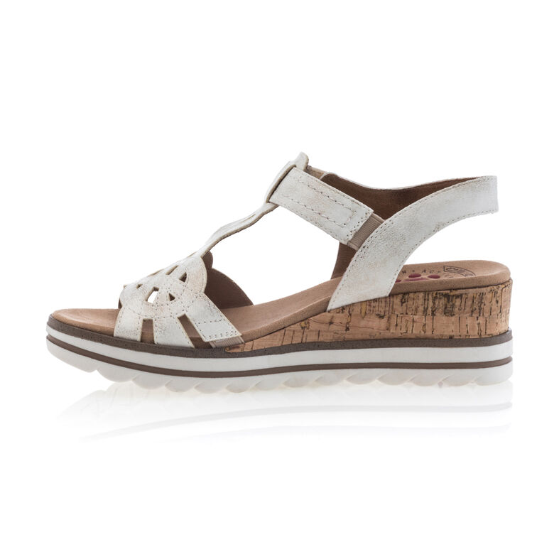 Sandalias blancas para mujer / Zapatos de punta abierta