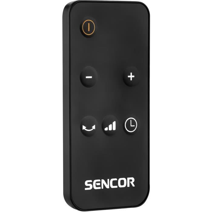 SENCOR SFH 8990BK Ceramic Tower Radiator - Up to 2000 W - 3 Modes - 24 m² / 60 m³ - Remote Control - Black