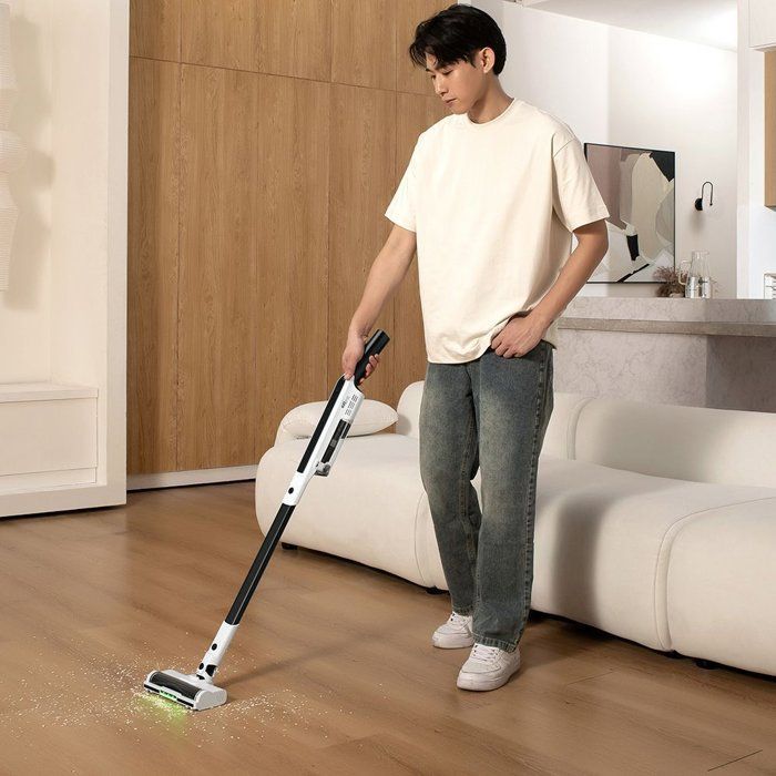 Aspirateur Balai sans fil - EZICLEAN Cyclomax R15 Station - 20000 Pa - 30 min - Station de Vidage Automatique