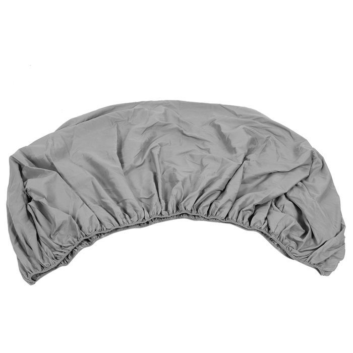 Soft Grey Elasticated Mattress Cover, Bedding Protector 100x200x25cm - Hotel and Home