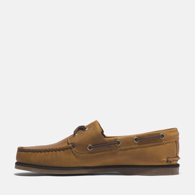 Scarpa da Barca in Pelle Classic da Uomo in                giallo
