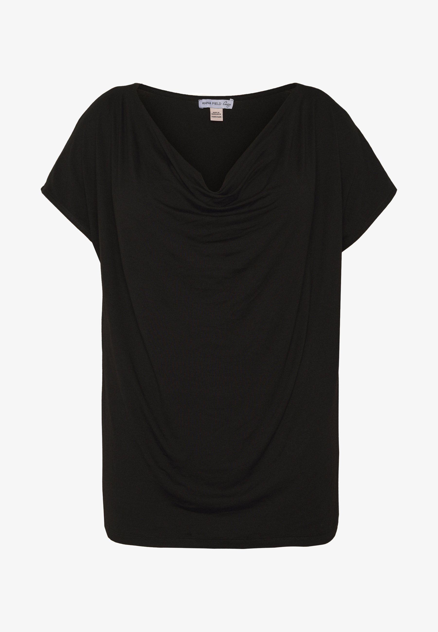 Anna Field Curvy Basic T-shirt - zwart