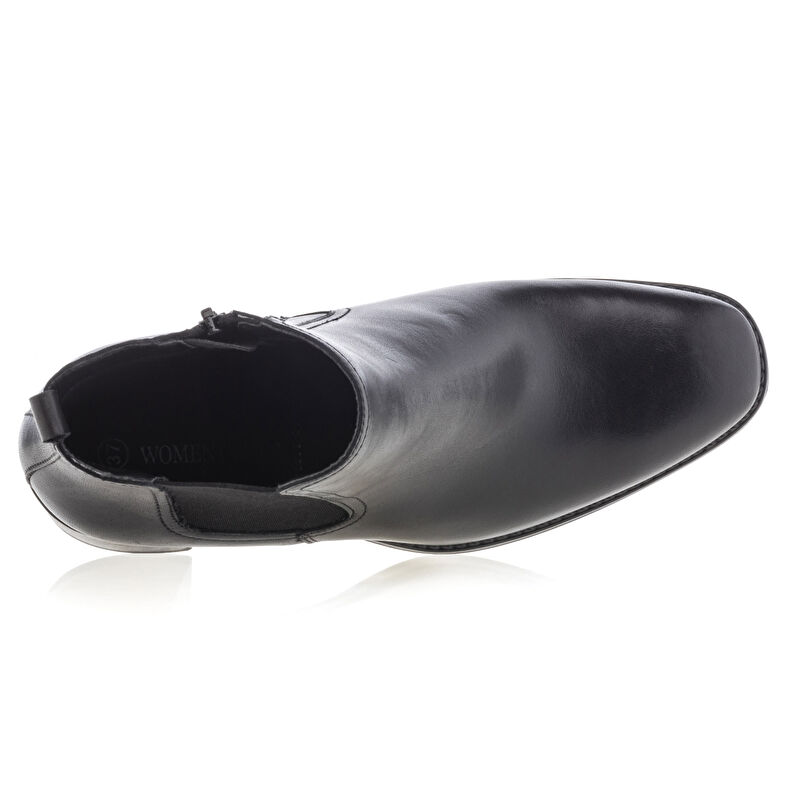 Schwarze Damenstiefel / Stiefeletten