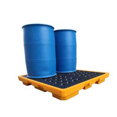 Bandeja antiderrame para aceite químico Midwell, almacenamiento industrial, palé de plástico para derrames, 1300x1300x150 mm