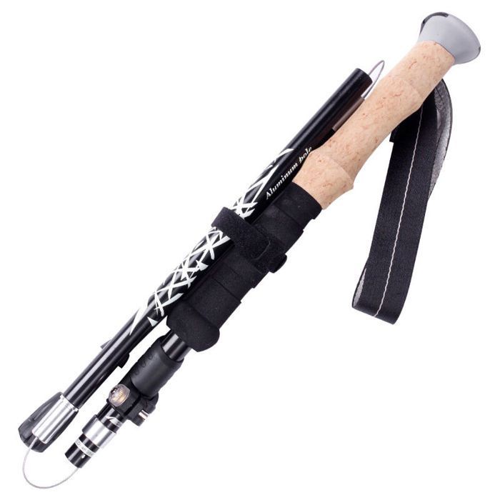 Bastón de trekking telescópico, ajustable de 36 a 130 cm. Ultraligero, con amortiguación y antideslizante. YYV