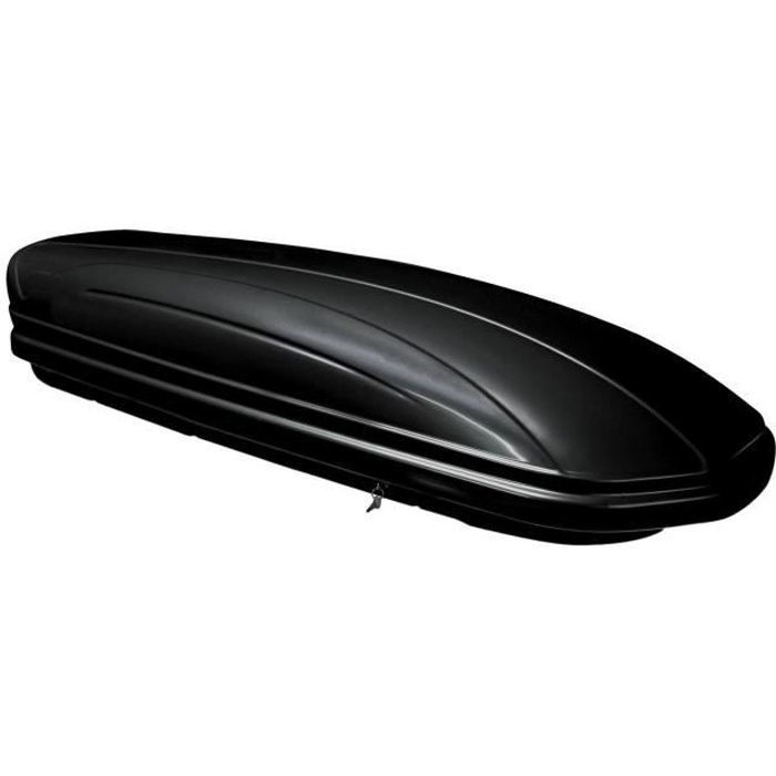 Cofre de techo universal Menabò Marathon Dark de 320 litros para coches