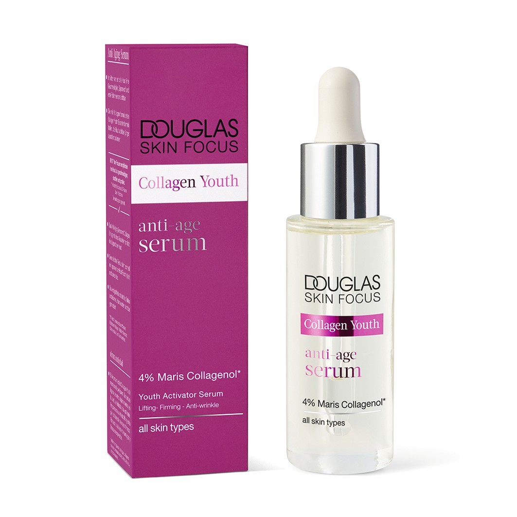 „Douglas Collection“ senėjimą stabdantis serumas „Skin Focus Collagen Youth“ – 30 ml