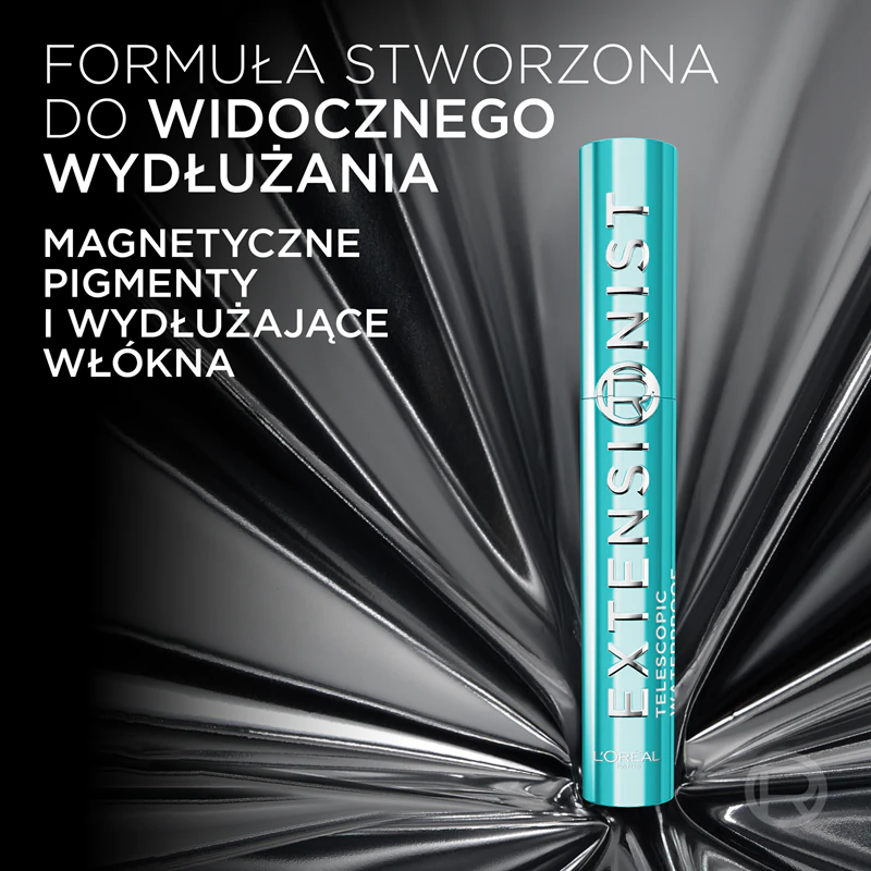 Vodeodolná maskara L'Oréal Paris Telescopic Extensionist, ktorá predlžuje, zväčšuje a natočuje riasy.