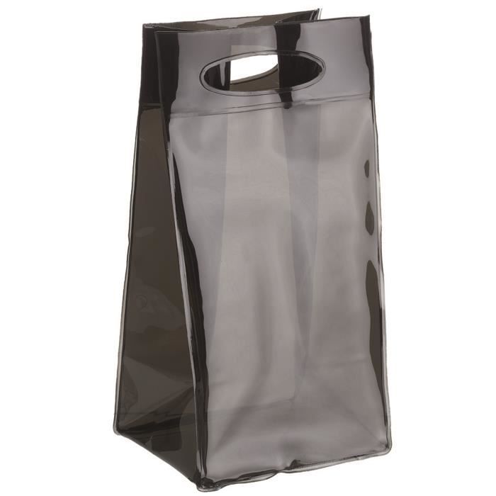 lot de 10 Sacs rafraîchisseur noir en PVC souple
