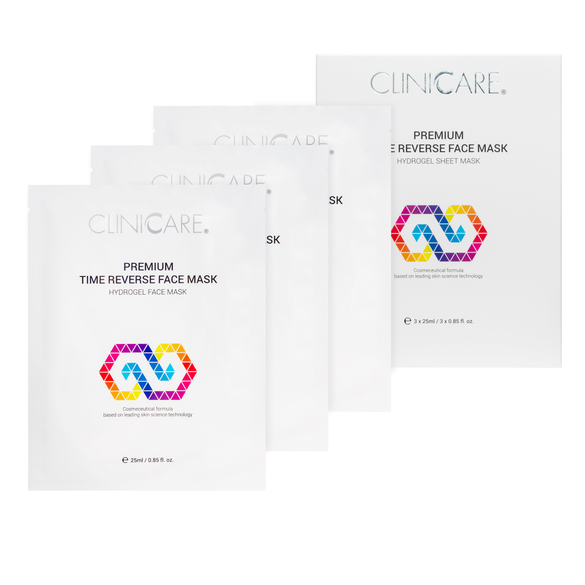 Mască facială inversă Premium Time 3 x 25 ml - CLINICCARE