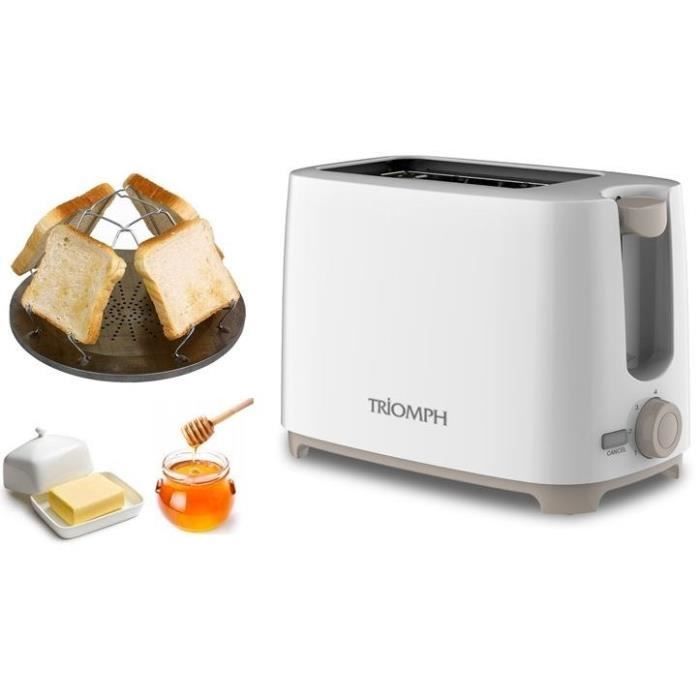 Tostapane a 2 fette - Eternal - Consumo energetico 700W - Disponibile in vari colori