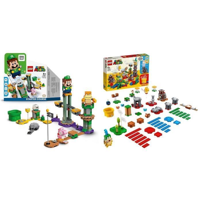 LEGO® Super Mario Mestre eventyrbyggeren din (71380), Luigis startbane (71387)