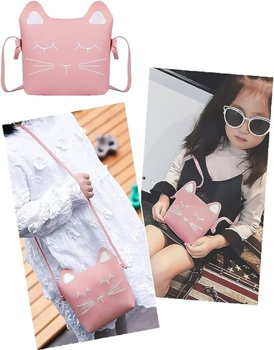 Sac à bandoulière pour enfants filles garçons sac à bandoulière en forme de chat