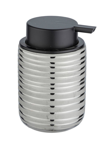 Dozownik na mydło ceramiczny srebrny Easyo 280 ml