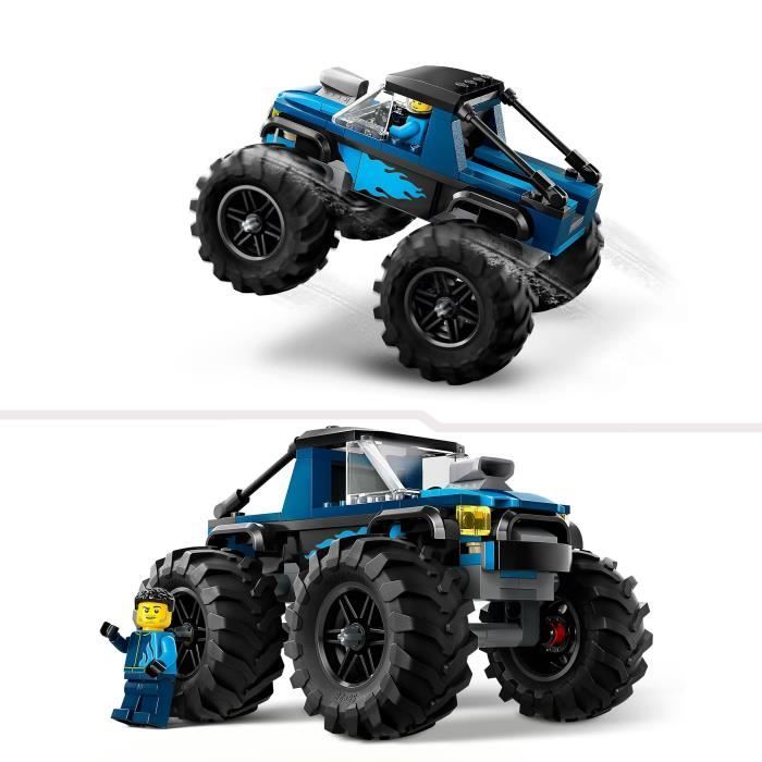 LEGO® 60402 City Blue Monster Truck, Off-Road Truck Toy and Driver Minifigure, Children's Gift