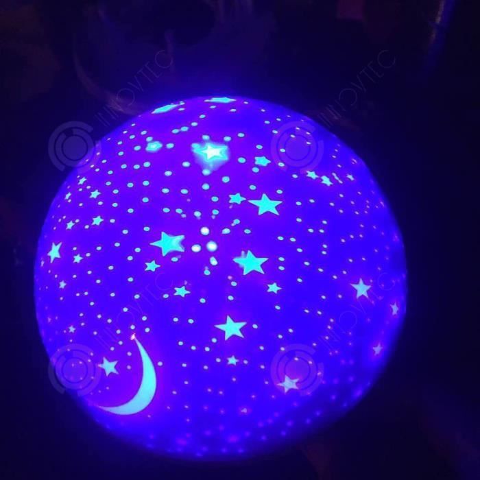 INN® Kindernachtlampje met sterrenprojectie en LED-verlichting, 8 kleurstanden, ideaal als cadeau voor baby's, verjaardagscadeau, kerstcadeau of jubileumcadeau.