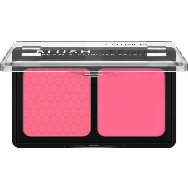 „Catrice Blush Affair 020 Pleasing Pink“ kreminės ir pudros paletė, 6 g