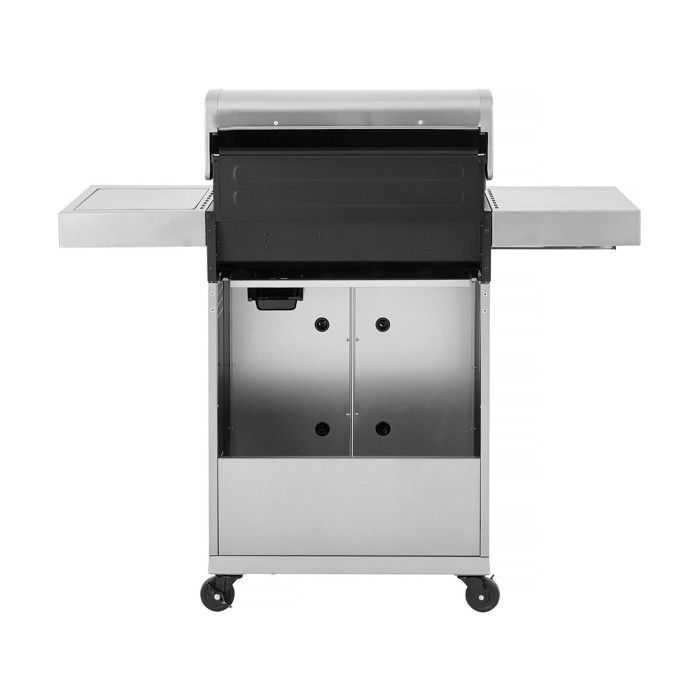 Barbacoa de gas de acero inoxidable con 5 quemadores, incluyendo 1 quemador lateral 