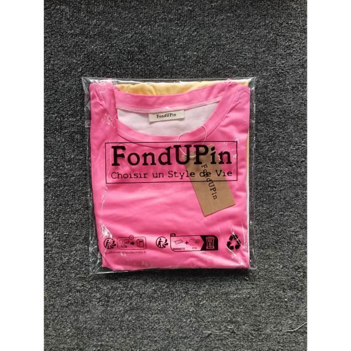 Sweat-shirt Femme 2025, Longsleeve à Col Rond, Imprimé Dégradé Arc-en-Ciel, Tendance Printemps/Automne-Rose