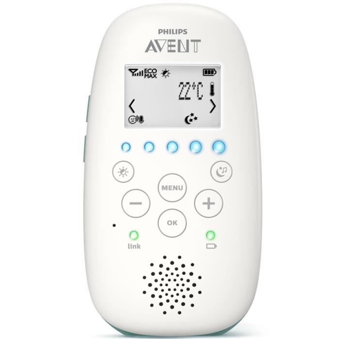 PHILIPS AVENT SCD731/26 - Baby monitor connesso - Connessione sicura e privata - Modalità notturna - Proiettore di stelle