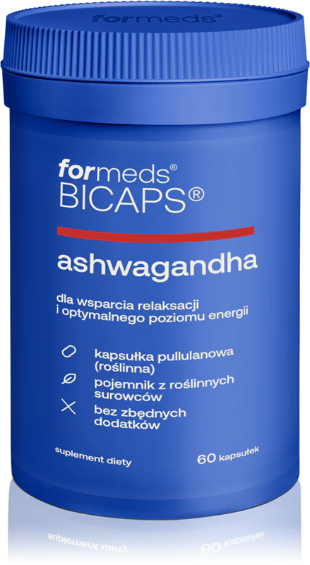 Bicaps Ashwagandha voedingssupplement capsules voor mentaal welzijn