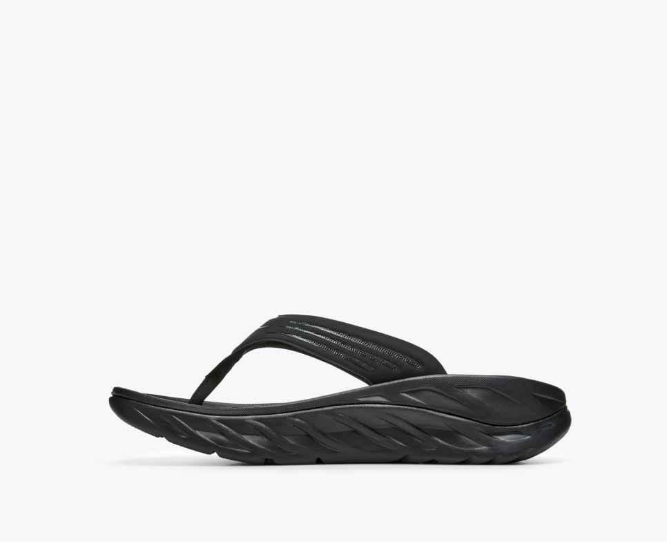 HOKA Ora Recovery Flip 2 Zwart / Donkergrijs